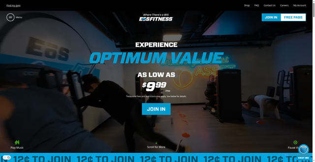 Security scan screenshot of https://www.eosfitness.com/