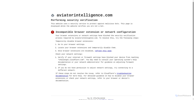 Security scan screenshot of https://aviatorintelligence.com/wheels-up-private-jet-llc/