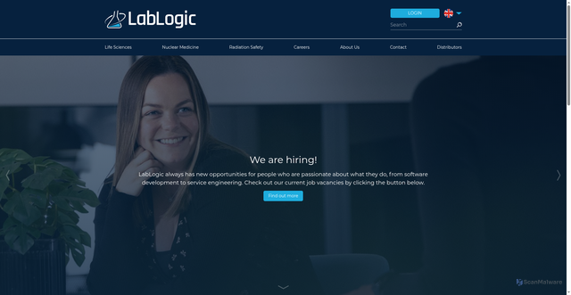 Security scan screenshot of https://lablogic.com