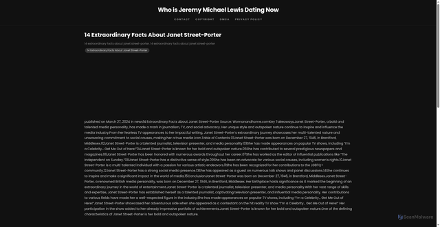 Security scan screenshot of https://kataclouddaily-dpz8mflvan0o.edgeone.app/14-extraordinary-facts-about-janet-street-porter.html