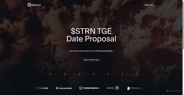 Security scan screenshot of https://1-proposal-saturncredit.pages.dev/tge-date