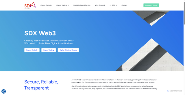 Security scan screenshot of https://web3.sdx.com