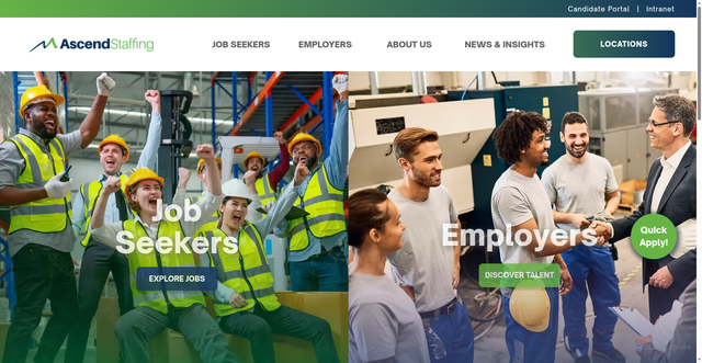 Security scan screenshot of https://ascendstaffing.com