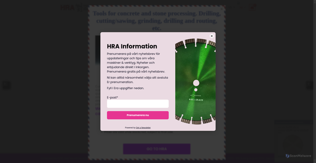 Security scan screenshot of https://sarki.se