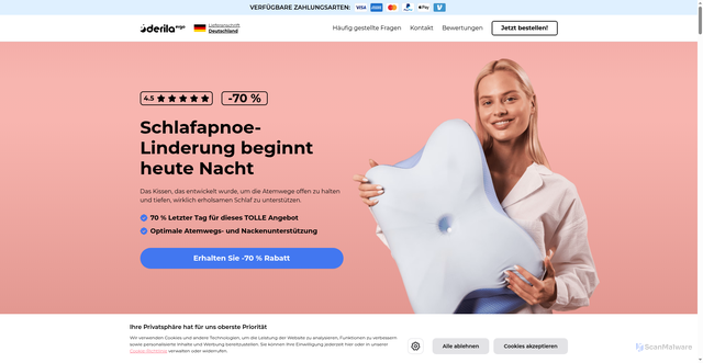 Security scan screenshot of https://ssl.maxis-hostel.my/QSdCzLb/