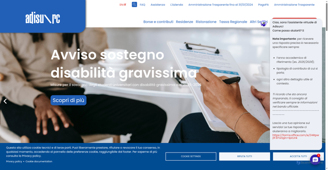 Security scan screenshot of https://www.adisurcampania.it/