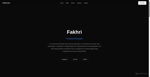 Security scan screenshot of http://fakhri.pages.dev/