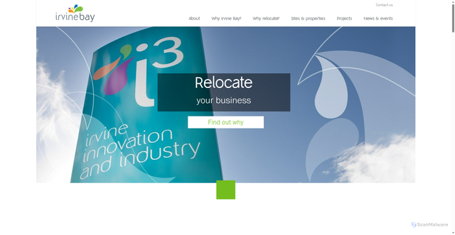 Security scan screenshot of http://irvinebay.co.uk/