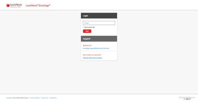 Security scan screenshot of https://portal.emailage.com