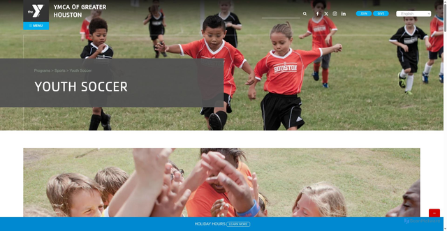 Security scan screenshot of https://ymcahouston.org/programs/sports/youth-soccer