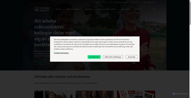 Security scan screenshot of https://spiriva.se
