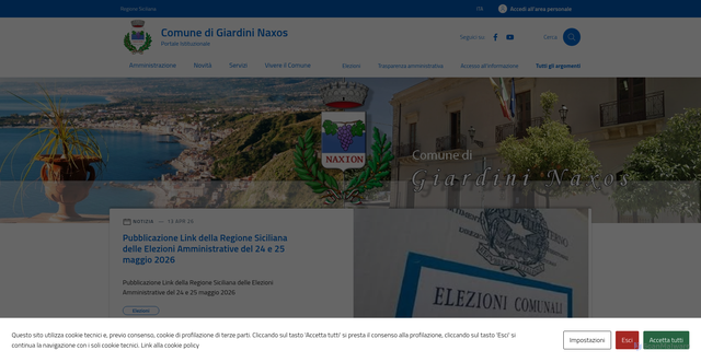 Security scan screenshot of https://www.comune.giardini-naxos.me.it