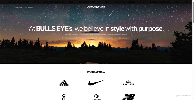 Security scan screenshot of https://bullseyestore.lol/es