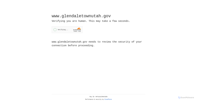 Security scan screenshot of https://www.glendaletownutah.gov/