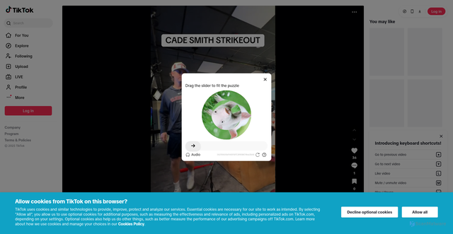Security scan screenshot of https://www.tiktok.com/@barstoolgambling/video/7556343258721324302