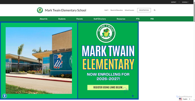Security scan screenshot of https://twain.riversideunified.org/