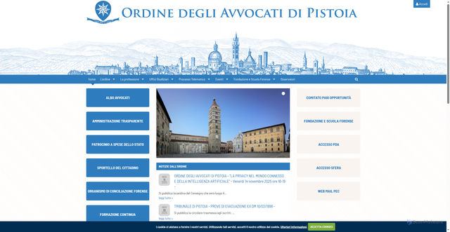 Security scan screenshot of https://www.avvocatipistoia.it/
