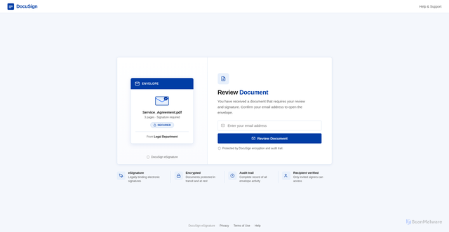 Security scan screenshot of https://ideeca.com.mx/folder/doc/docsign-electronic/secureshare.html