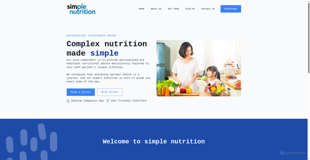 Security scan screenshot of https://simplenutrition.com.au