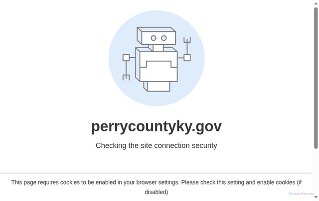 Security scan screenshot of https://perrycountyky.gov/