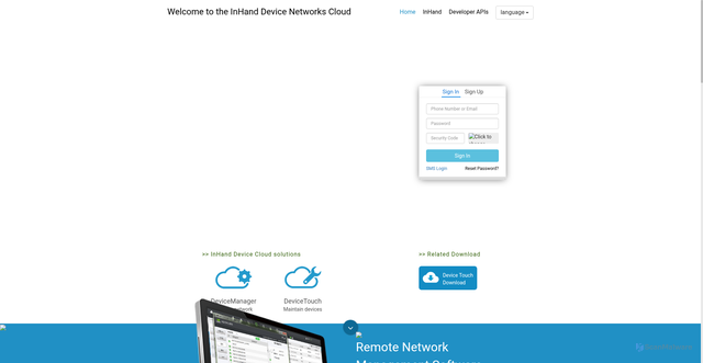 Security scan screenshot of https://c.inhand.com.cn