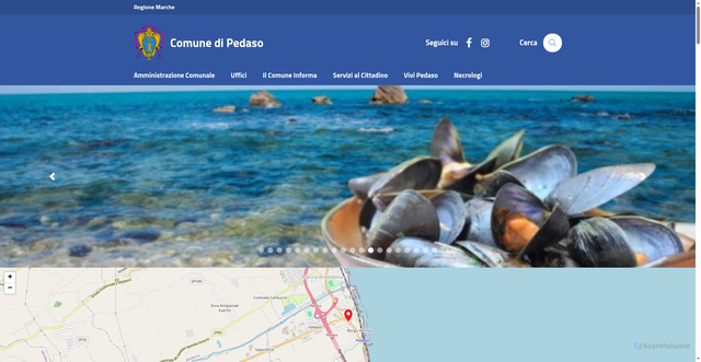 Security scan screenshot of https://comunedipedaso.it/