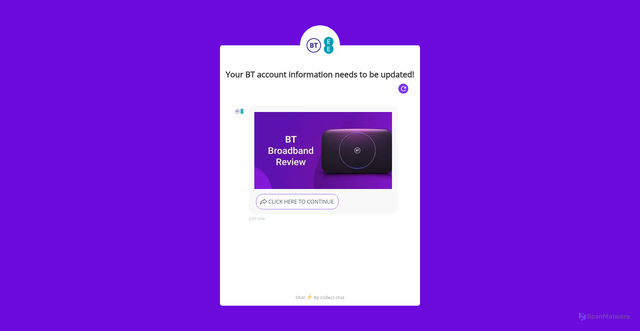 Security scan screenshot of https://chatbot.page/iptxRV