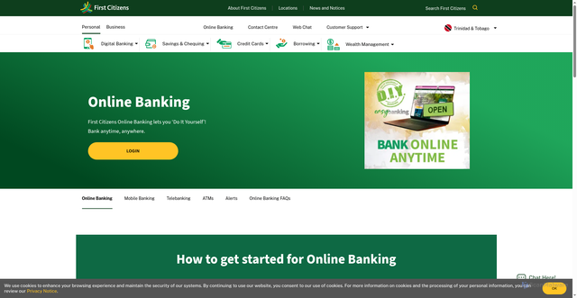 Security scan screenshot of https://www.firstcitizensgroup.com/tt/online-banking/