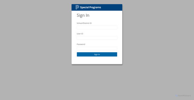 Security scan screenshot of https://mi.specialprograms.powerschool.com