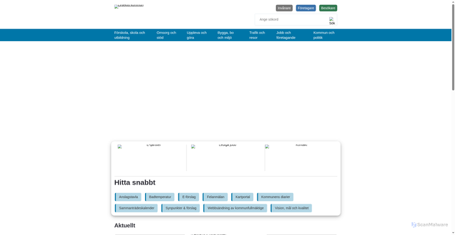 Security scan screenshot of https://www.lysekil.se/