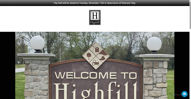 Security scan screenshot of https://highfillarkansas.gov/