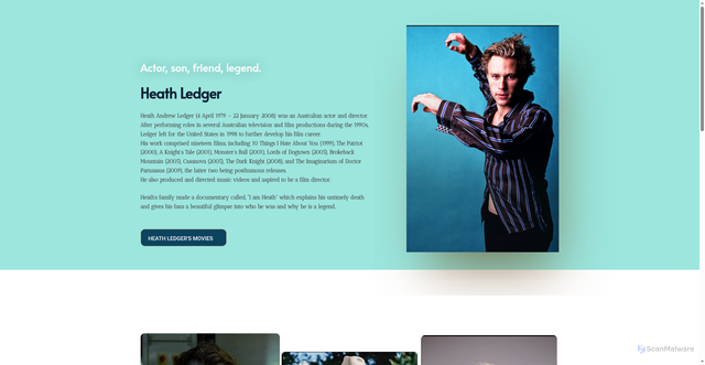 Security scan screenshot of https://heathledger.co.uk/