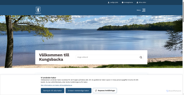 Security scan screenshot of http://www.kungsbacka.se
