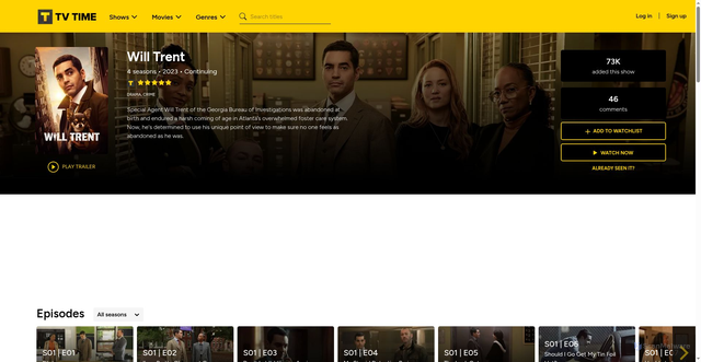 Security scan screenshot of https://tvtime.com/show/419879