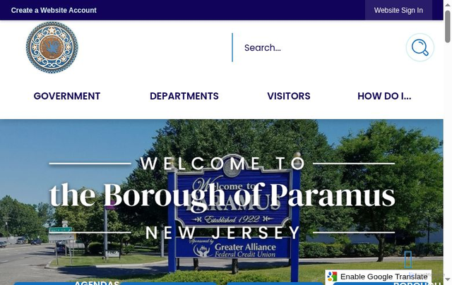 Security scan screenshot of https://paramusborough.gov/