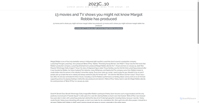 Security scan screenshot of https://pikselmotionline-dpiuf3ygir9m.edgeone.app/13-movies-and-tv-shows-you-might-not-know-margot-robbie-has-produced.html