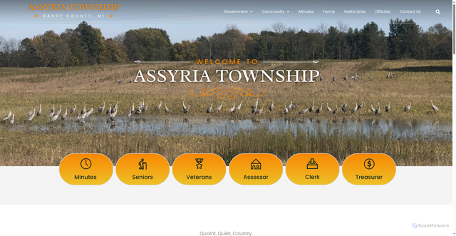 Security scan screenshot of https://assyriatwpmi.gov/