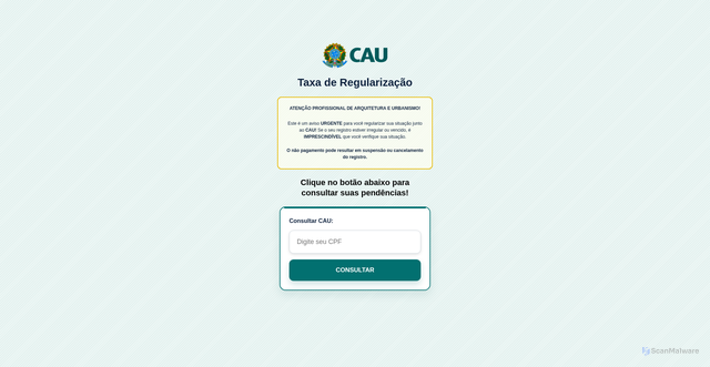 Security scan screenshot of https://caurenovacao.com