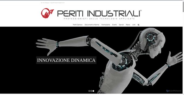 Security scan screenshot of https://www.perindgenova.it/