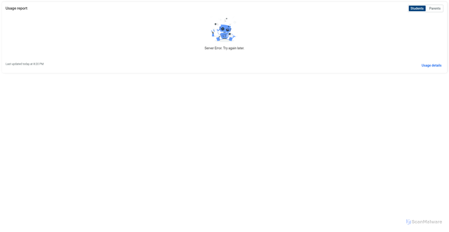 Security scan screenshot of https://staff.student-usage-report.prod.mfe.prod.staff.naviance.com