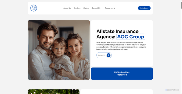 Security scan screenshot of https://www.insuranceagencyindianapolisaog.com/