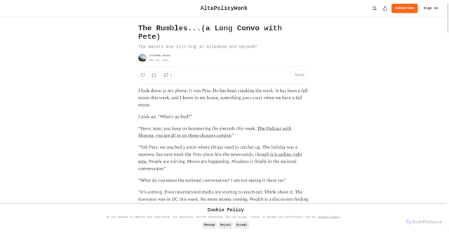 Security scan screenshot of https://altapolicywonk.substack.com/p/the-rumblesa-long-convo-with-pete