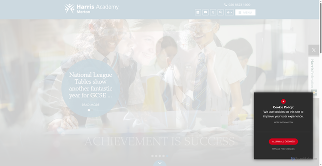 Security scan screenshot of https://www.harrismerton.org.uk/