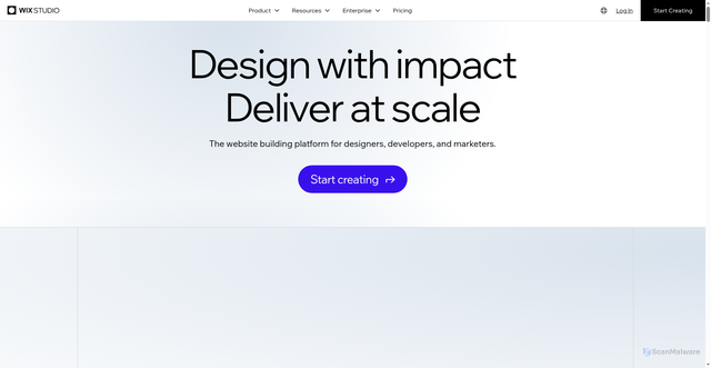 Security scan screenshot of https://editorx.com