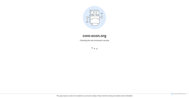 Security scan screenshot of https://books.core-econ.org/the-economy/