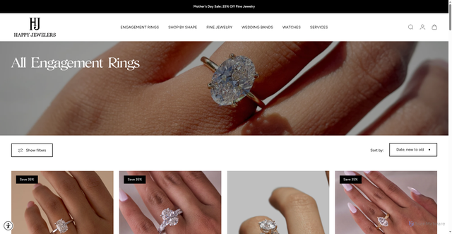 Security scan screenshot of https://happyjewelers.com/collections/engagement-ring?srsltid=AfmBOop_2lrBMxdik4mDPtOtyijkcjdJTkTVE4bw7XExDuXEkaV-_WCF