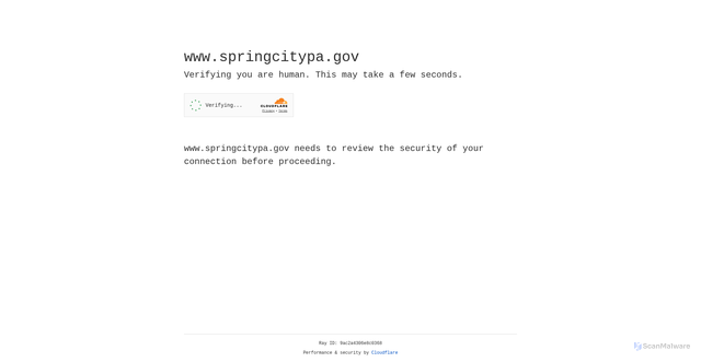 Security scan screenshot of https://www.springcitypa.gov/