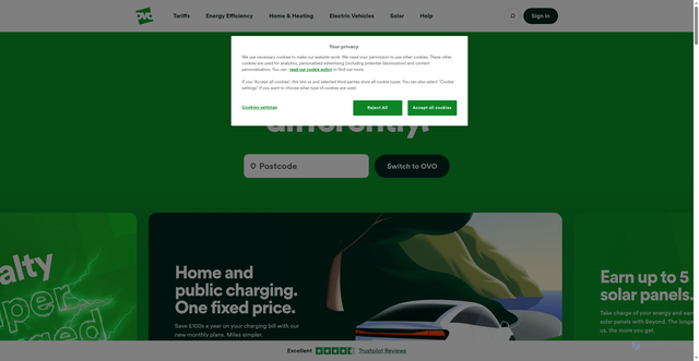 Security scan screenshot of https://www.ovoenergy.com/