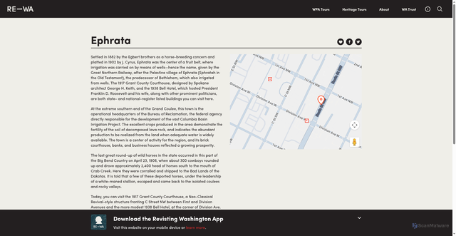 Security scan screenshot of https://revisitwa.org/waypoint/ephrata/
