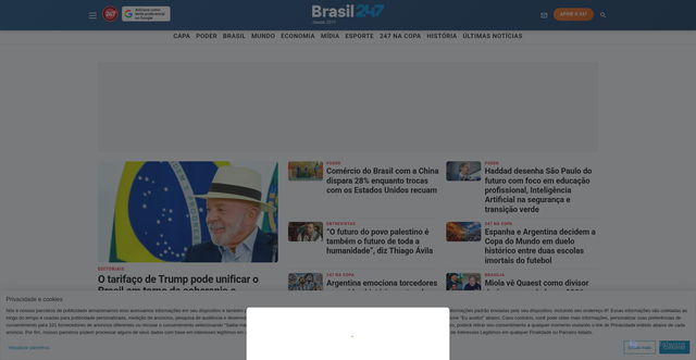 Security scan screenshot of https://brasil247.com